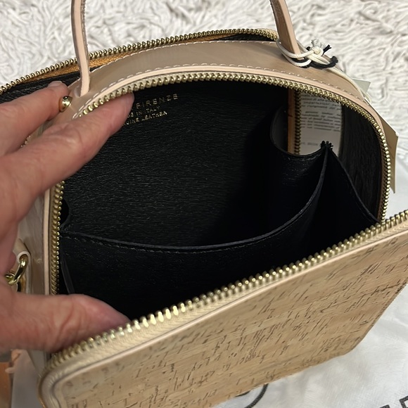 Divina Firenze Italian Cork & Leather Box Bag - Picture 14 of 14